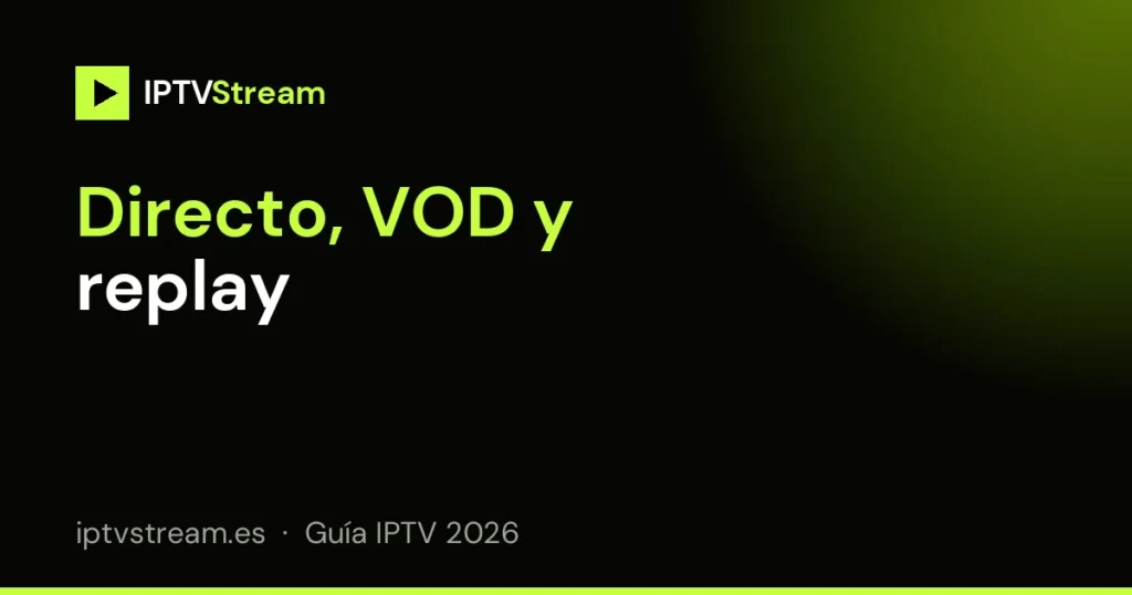 Qué es IPTV: directo, películas y replay en una app